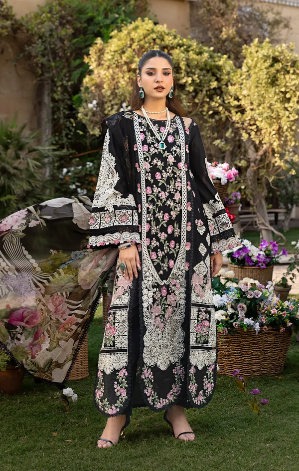 Elaf Luxury Embroidered Lawn Collection ELM-04 MAHJABEEN