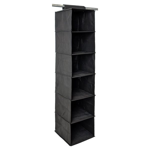 Qoolish Pack of 1 Hanging Storage Organizer Black