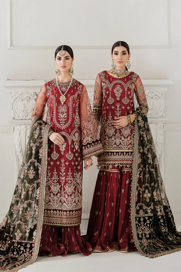 BAROQUE Chantelle Bareeze Net Unstitched Embroidered 3Pc Suit CH10-07