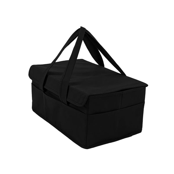 Black Diaper Caddy - Elegant and Functional Baby Diaper Bag
