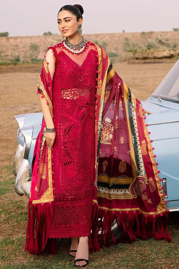 Bin Ilyas Luxury Lawn Embroidered 3 Piece Unstitched 714 - A