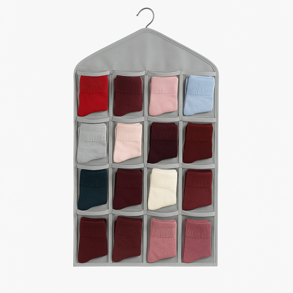 16 Pockets Hanging Organizer for Clothes, Socks & Underwear