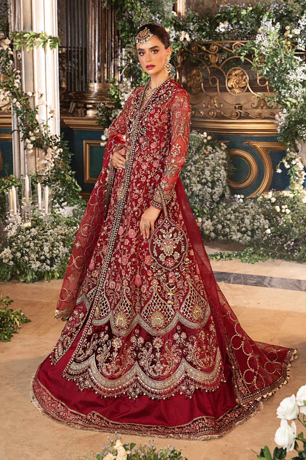 Maria.B Wedding Festive Organza Embroidered Suit BD-2908
