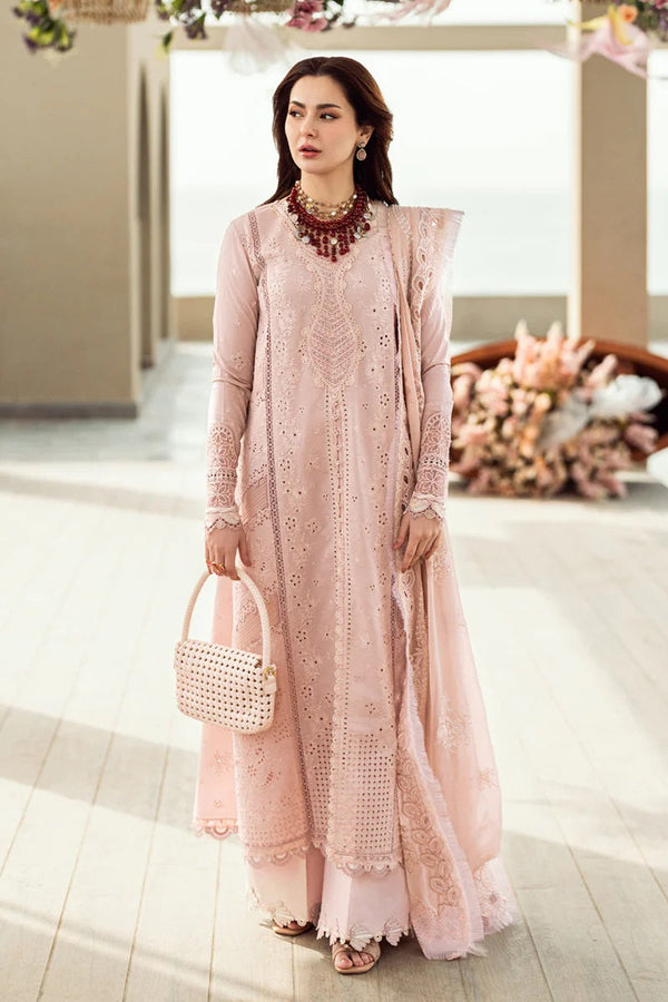 Qalamkar Sahil Kinare Luxury Lawn Embroidered 3 Piece Unstitched FK-10 ZOE