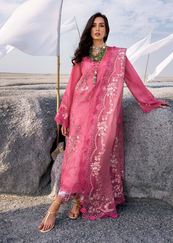 Saira Shakira Luxury Lawn Embroidered 3 Piece Unstitched Collection SAMARA-B