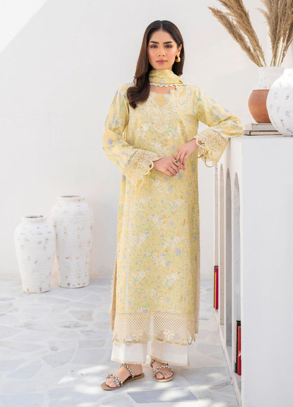 Shezlin by Aabyaan Embroidered Chikankari Unstitched 3 Piece ABY24S AR-03 Soha - Summer Collection